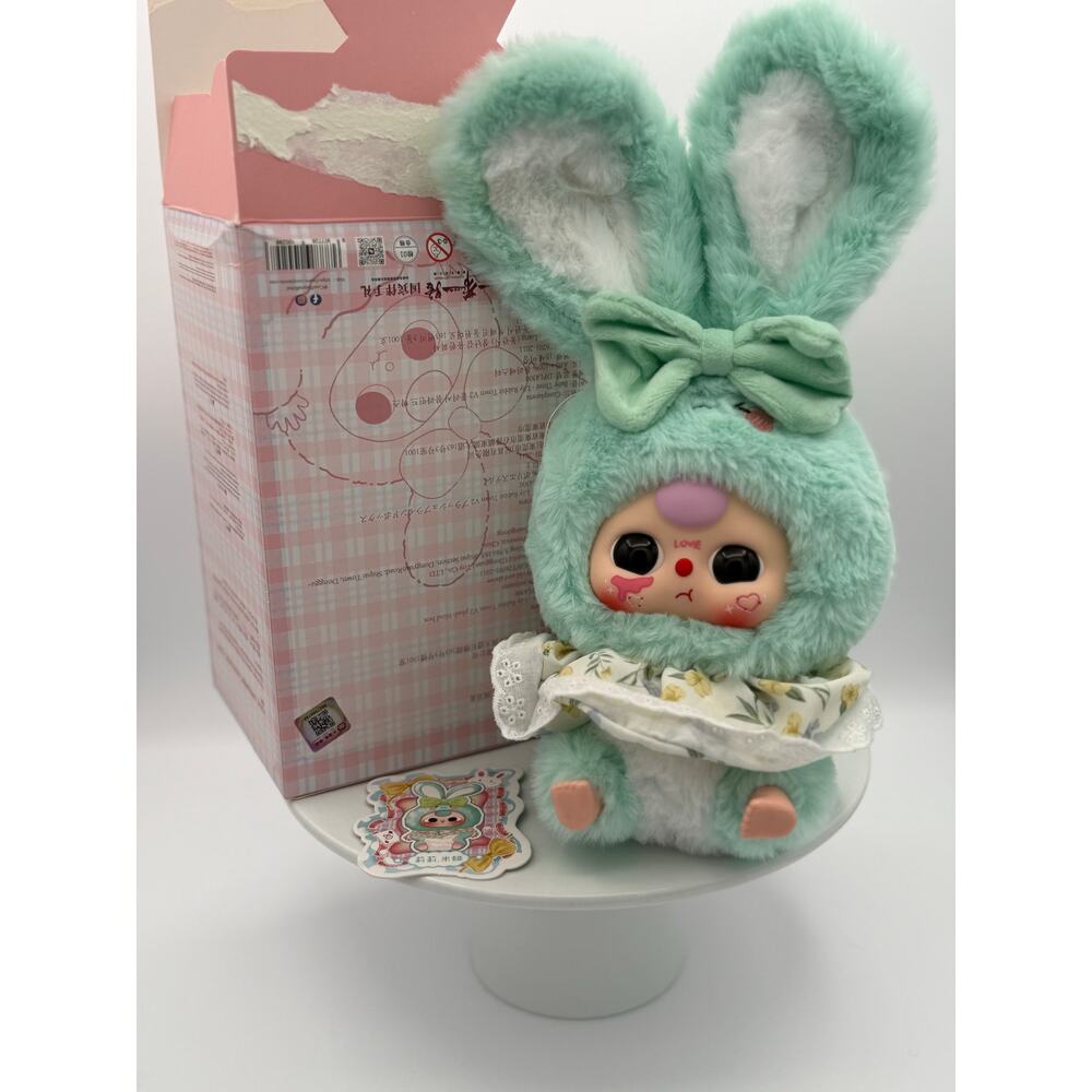 Baby Three BB3 New Open Box Confirmed Lily Rabbit Town V2 Mint Green Boba Eyes